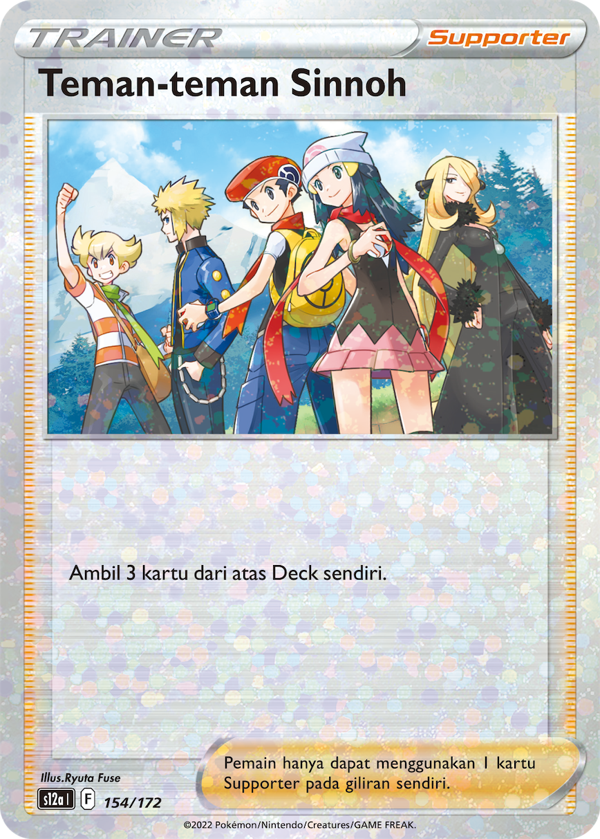 Teman-teman Sinnoh 154/172 — VSTAR Semesta (Indonesian Pokémon TCG card)