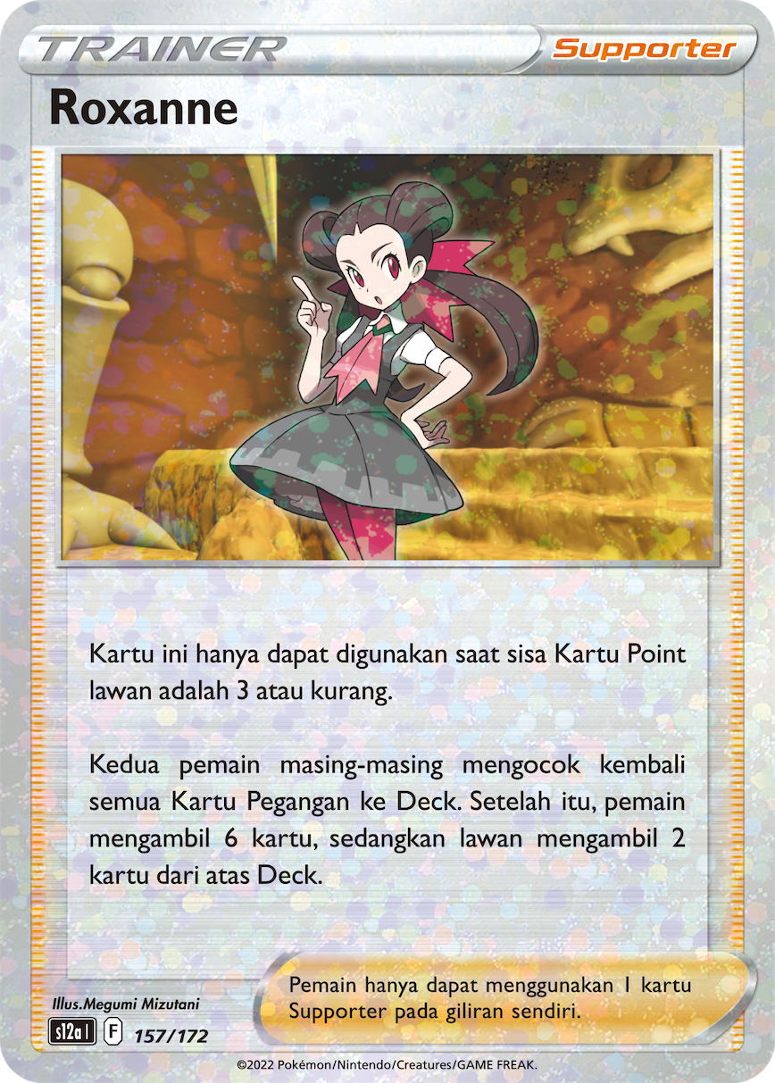 Roxanne 157/172 — VSTAR Semesta (Indonesian Pokémon TCG card)