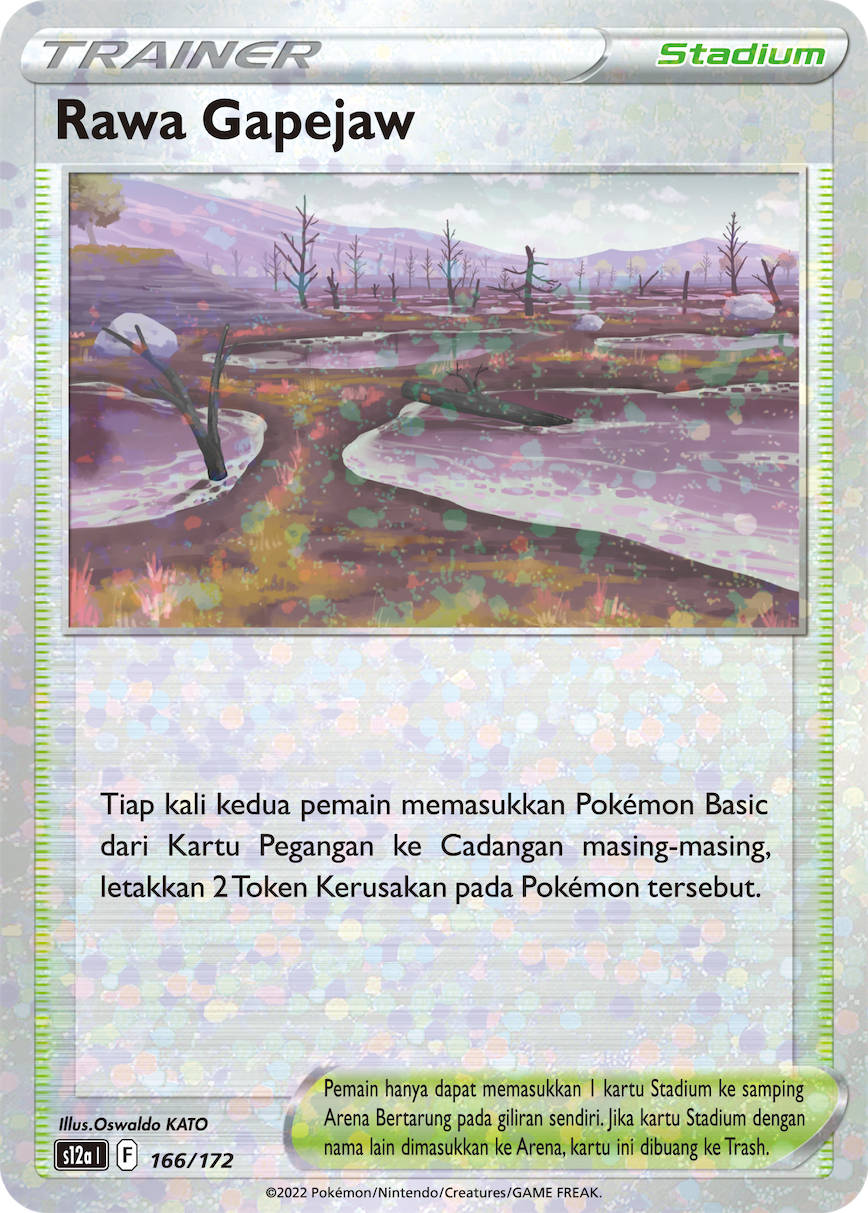 Rawa Gapejaw 166/172 — VSTAR Semesta (Indonesian Pokémon TCG card)