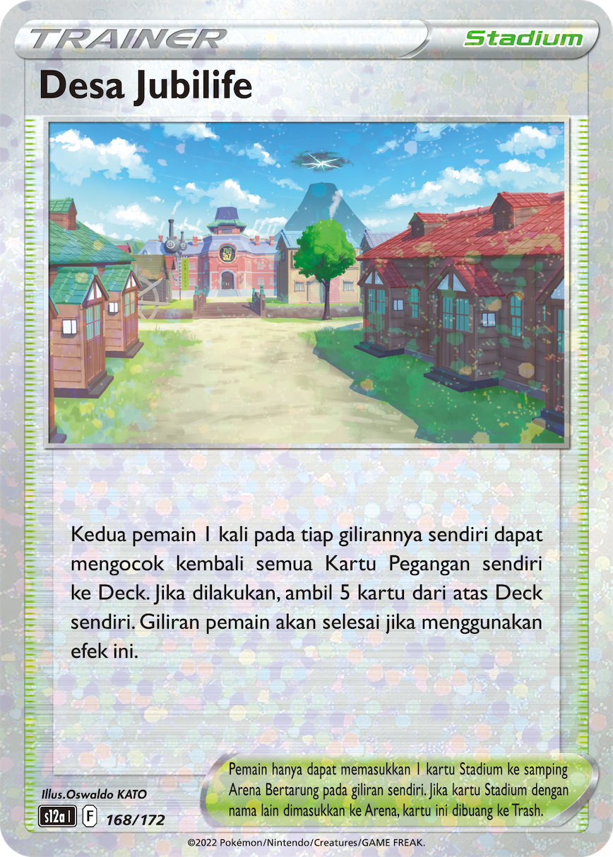 Desa Jubilife 168/172 — VSTAR Semesta (Indonesian Pokémon TCG card)