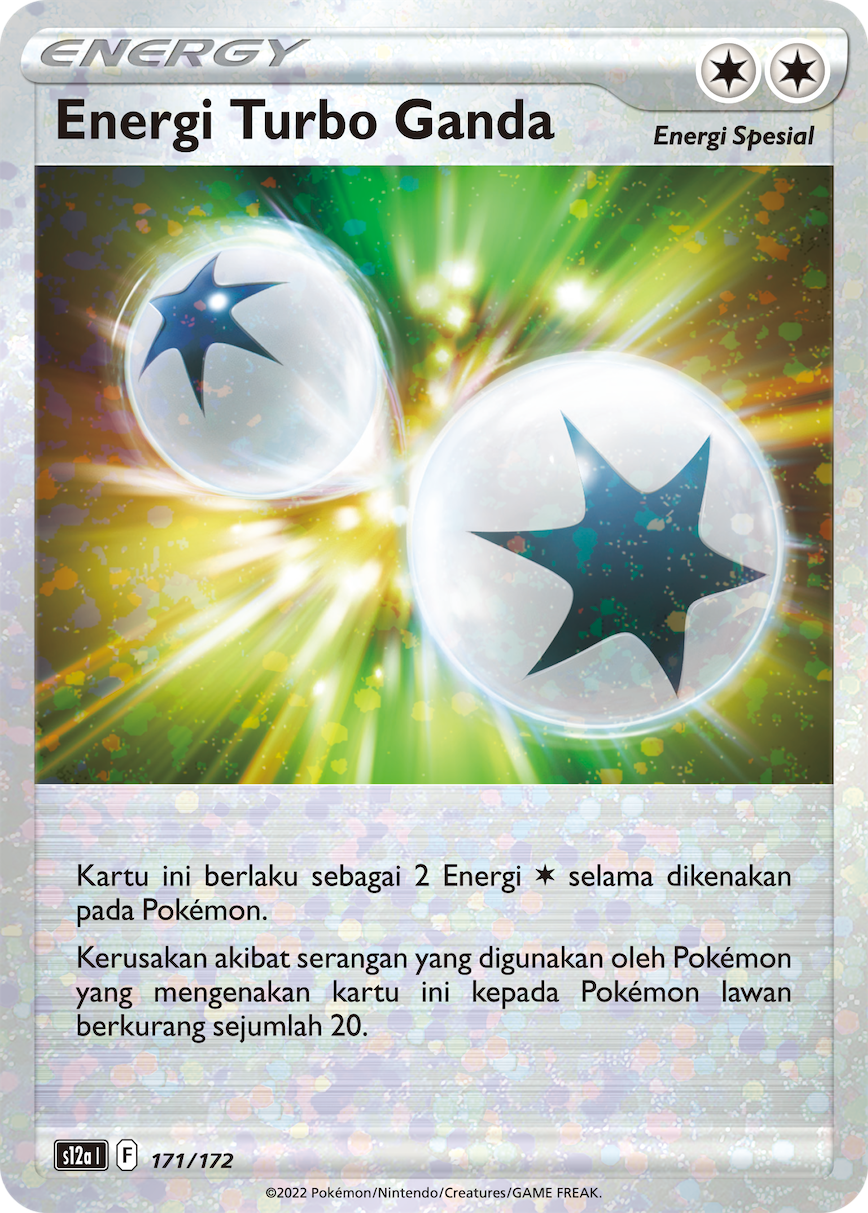 Energi Turbo Ganda 171/172 — VSTAR Semesta (Indonesian Pokémon TCG card)