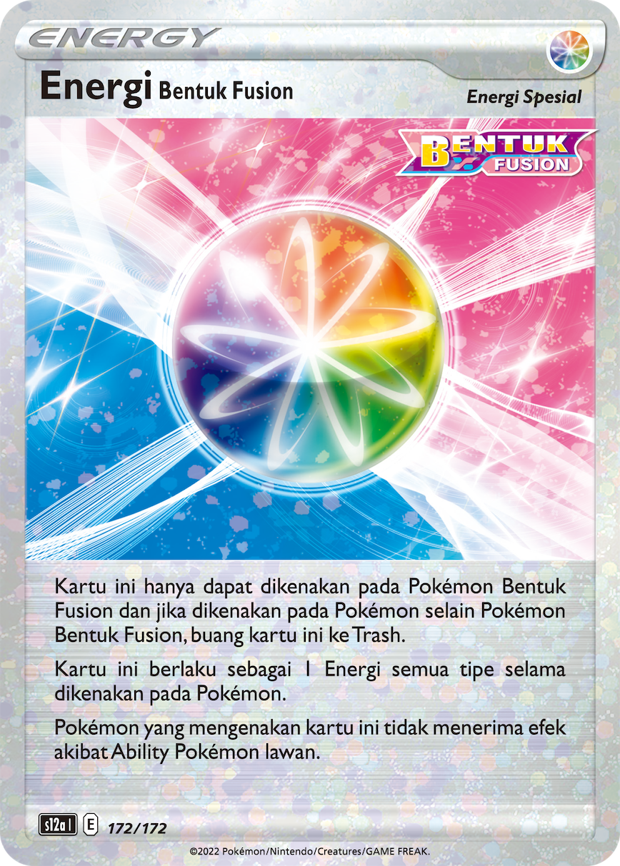 Energi Bentuk Fusion 172/172 — VSTAR Semesta (Indonesian Pokémon TCG card)