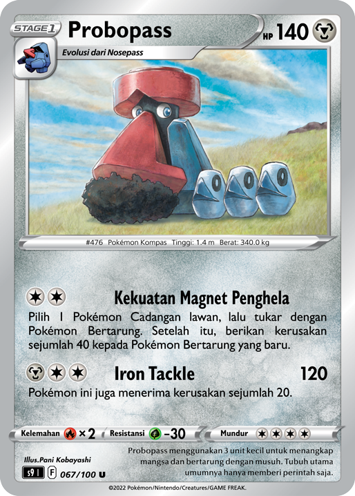 Probopass 067/100 — Star Birth (Indonesian Pokémon TCG card)