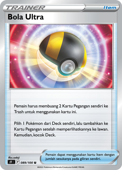 Bola Ultra 089/100 — Star Birth (Indonesian Pokémon TCG card)