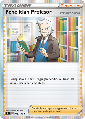 Penelitian Profesor 095/100 — Star Birth (Indonesian Pokémon TCG card)