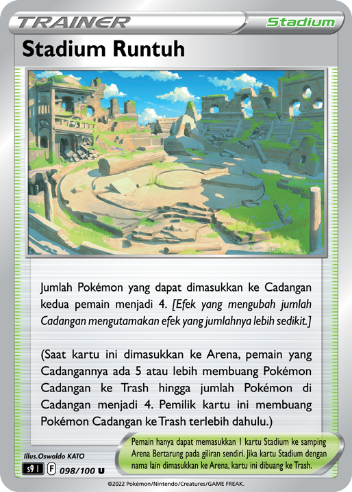 Stadium Runtuh 098/100 — Star Birth (Indonesian Pokémon TCG card)