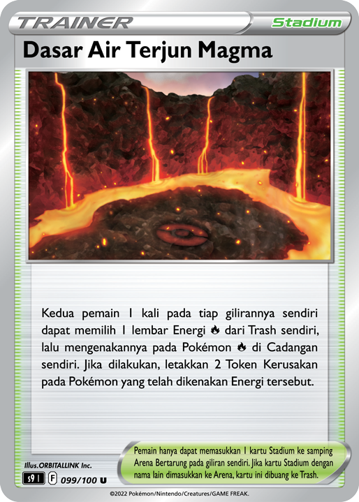 Dasar Air Terjun Magma 099/100 — Star Birth (Indonesian Pokémon TCG card)