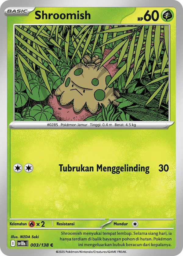 Shroomish 003 — Presence of Champions (Indonesian Pokémon TCG card)