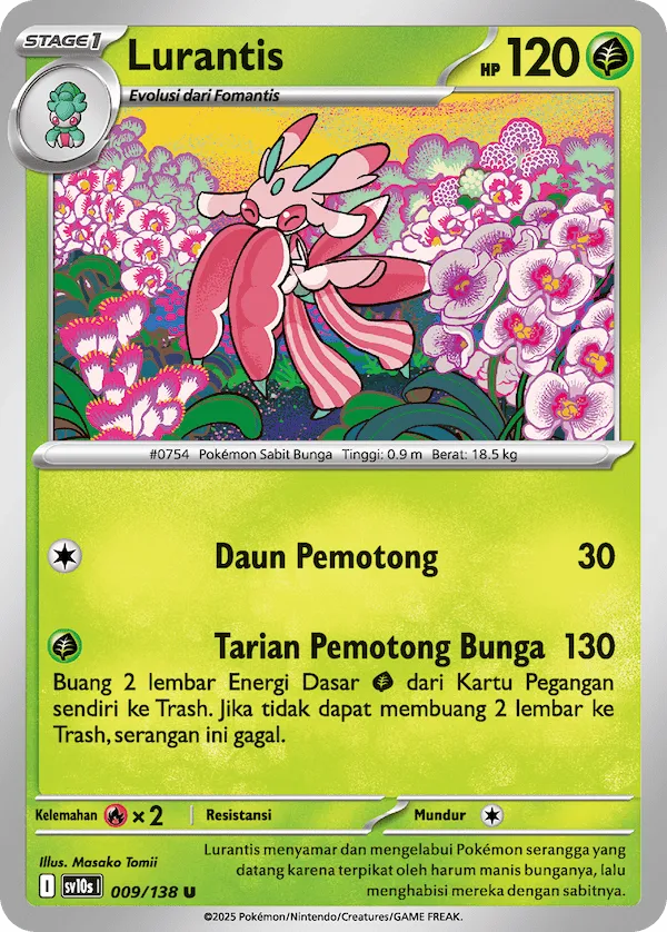 Lurantis 009 — Presence of Champions (Indonesian Pokémon TCG card)