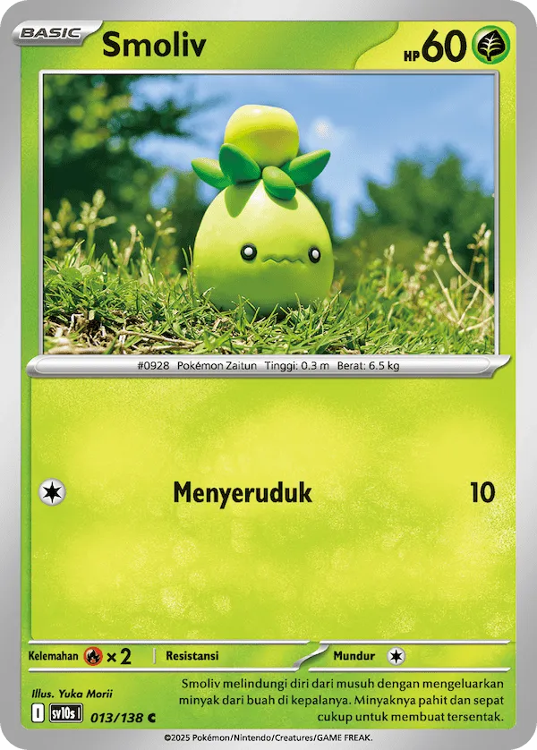 Smoliv 013 — Presence of Champions (Indonesian Pokémon TCG card)
