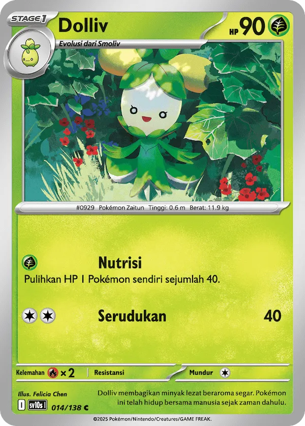Dolliv 014 — Presence of Champions (Indonesian Pokémon TCG card)