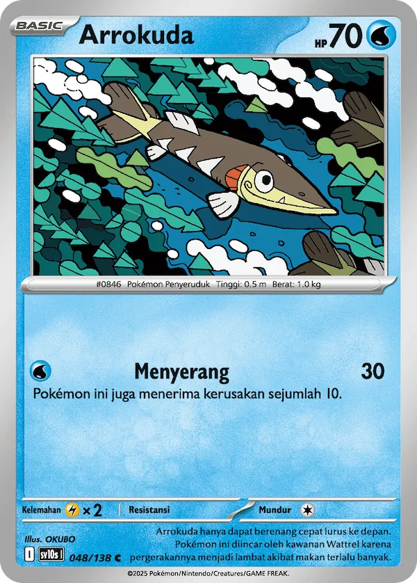 Arrokuda 048 — Presence of Champions (Indonesian Pokémon TCG card)