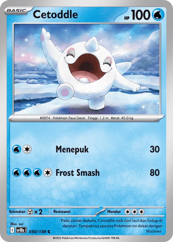 Cetoddle 050 — Presence of Champions (Indonesian Pokémon TCG card)