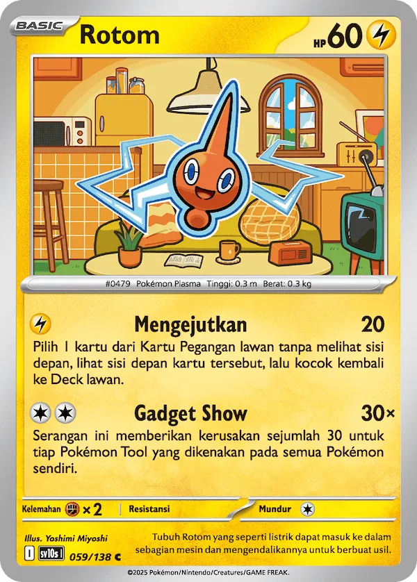 Rotom 059 — Presence of Champions (Indonesian Pokémon TCG card)