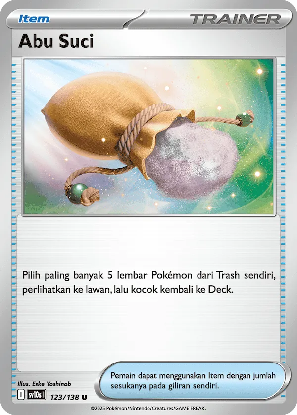 Sacred Ash 123 — Presence of Champions (Indonesian Pokémon TCG card)