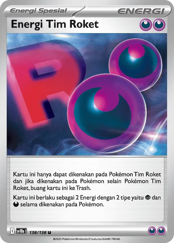 Team Rocket's Energy 138 — Presence of Champions (Indonesian Pokémon TCG card)