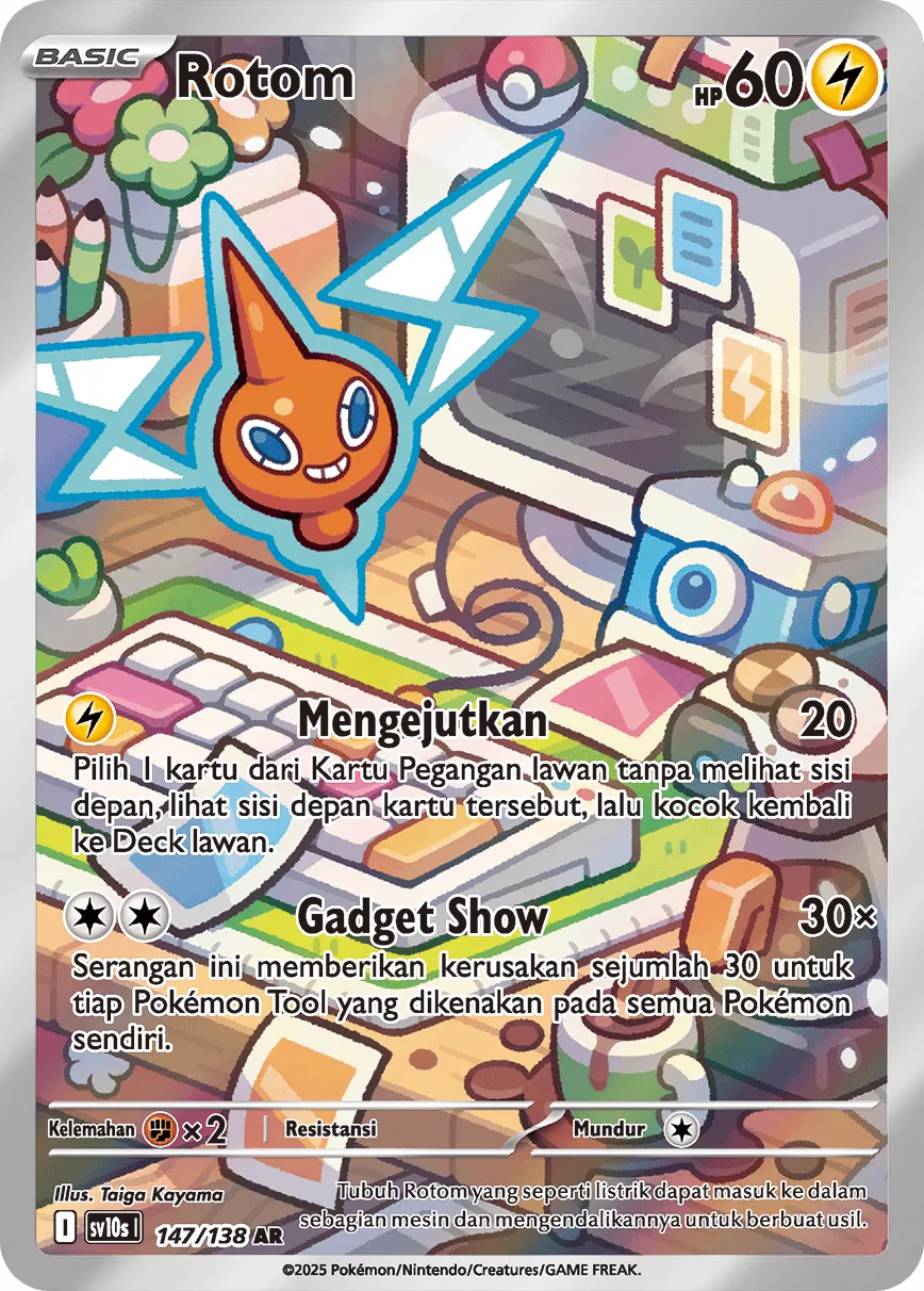 Rotom 147 — Presence of Champions (Indonesian Pokémon TCG card)