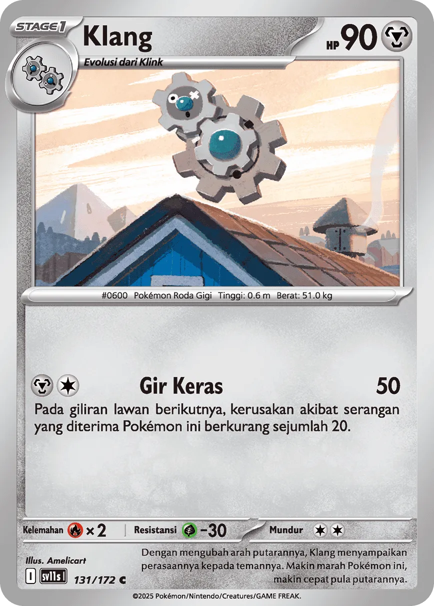 Klang 131 — Black And White (Indonesian Pokémon TCG card)
