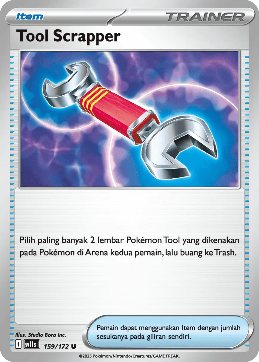 Tool Scrapper 159 — Black And White (Indonesian Pokémon TCG card)