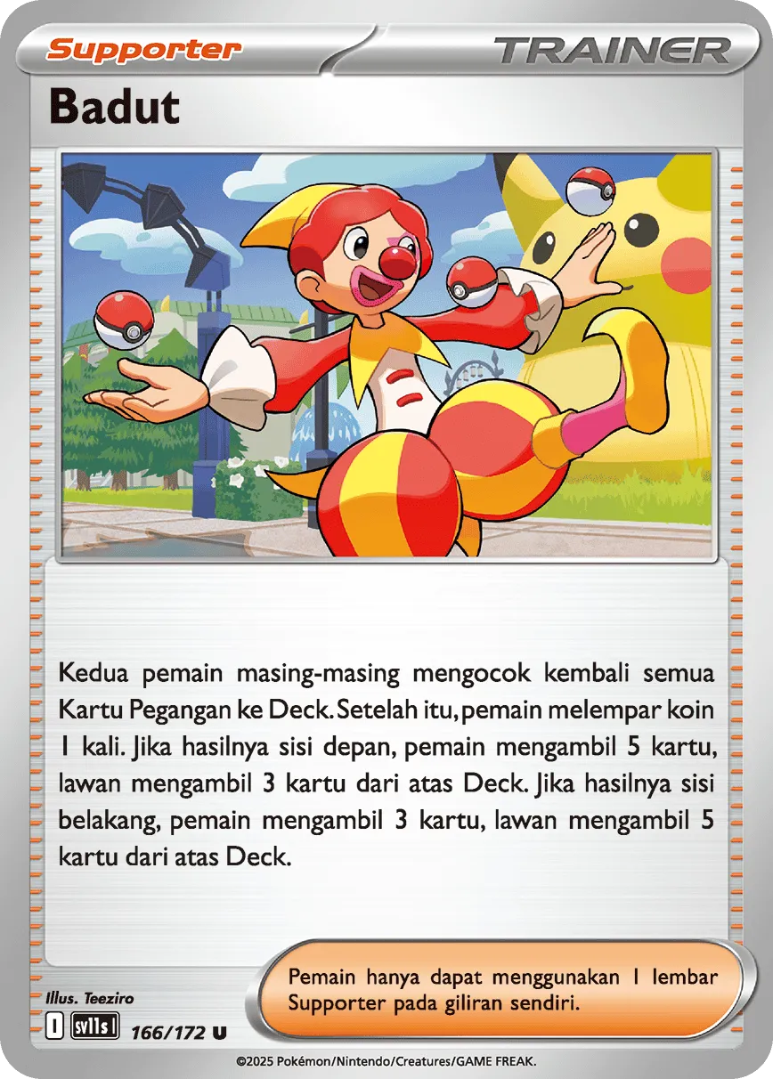 Harlequin 166 — Black And White (Indonesian Pokémon TCG card)