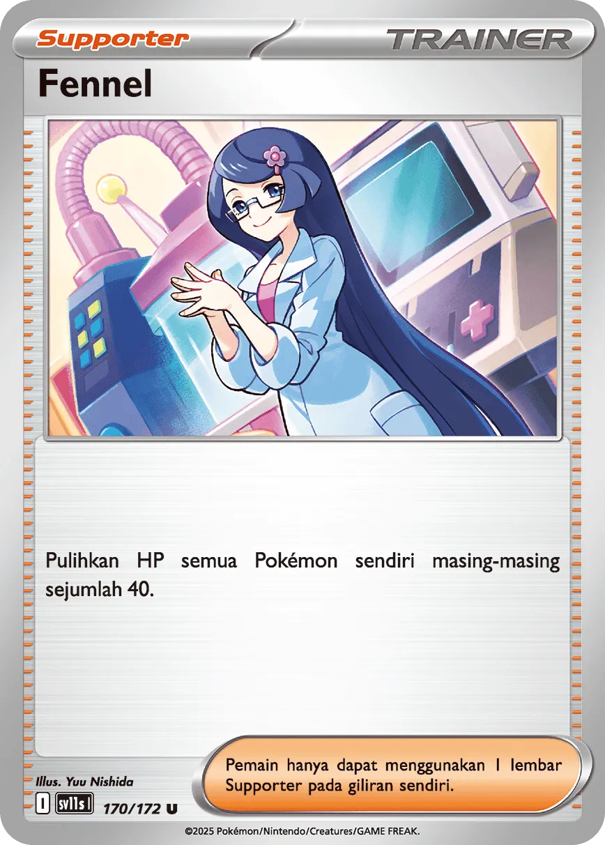 Fennel 170 — Black And White (Indonesian Pokémon TCG card)