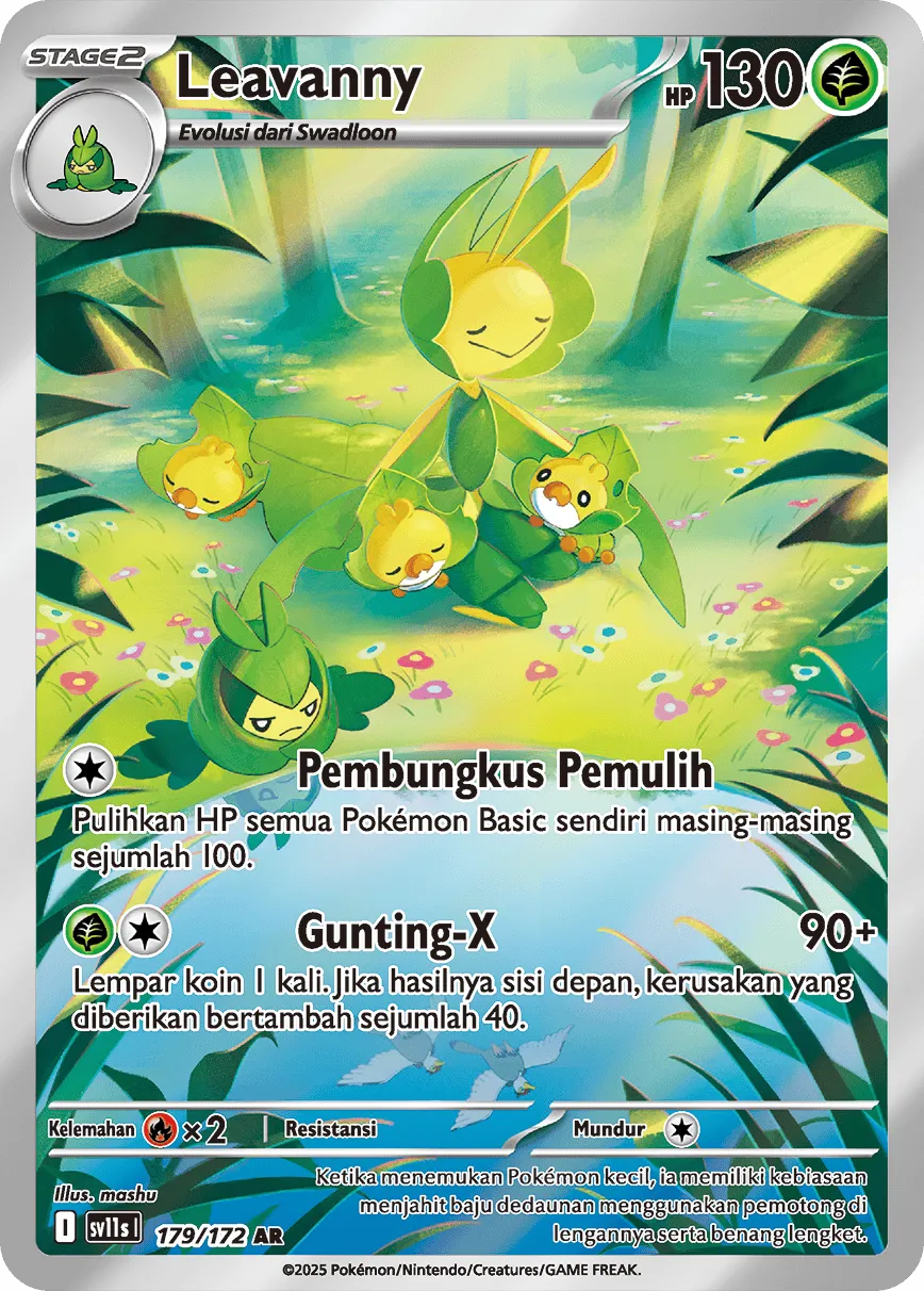 Leavanny 179 — Black And White (Indonesian Pokémon TCG card)