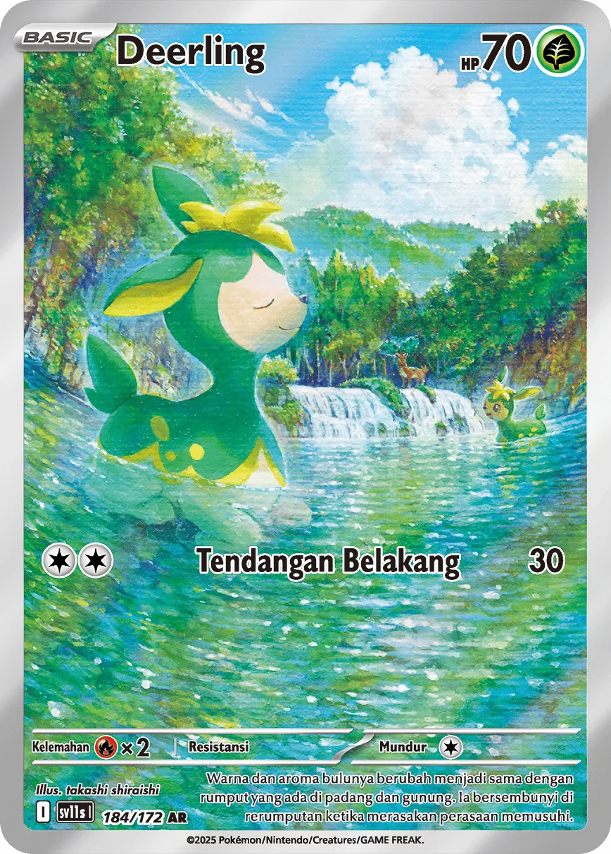 Deerling 184 — Black And White (Indonesian Pokémon TCG card)
