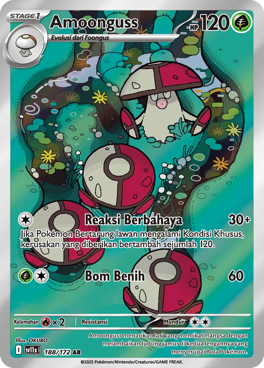 Amoonguss 188 — Black And White (Indonesian Pokémon TCG card)