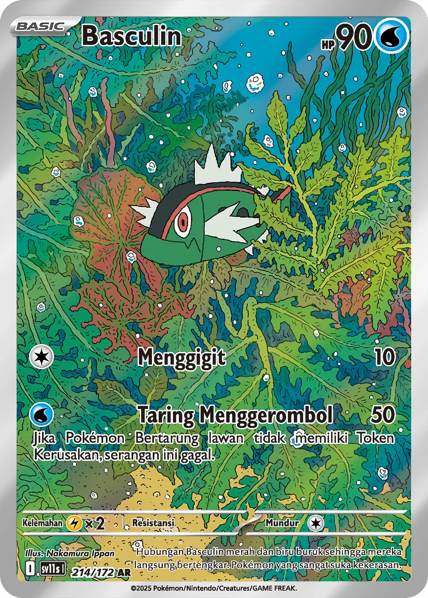 Basculin 214 — Black And White (Indonesian Pokémon TCG card)