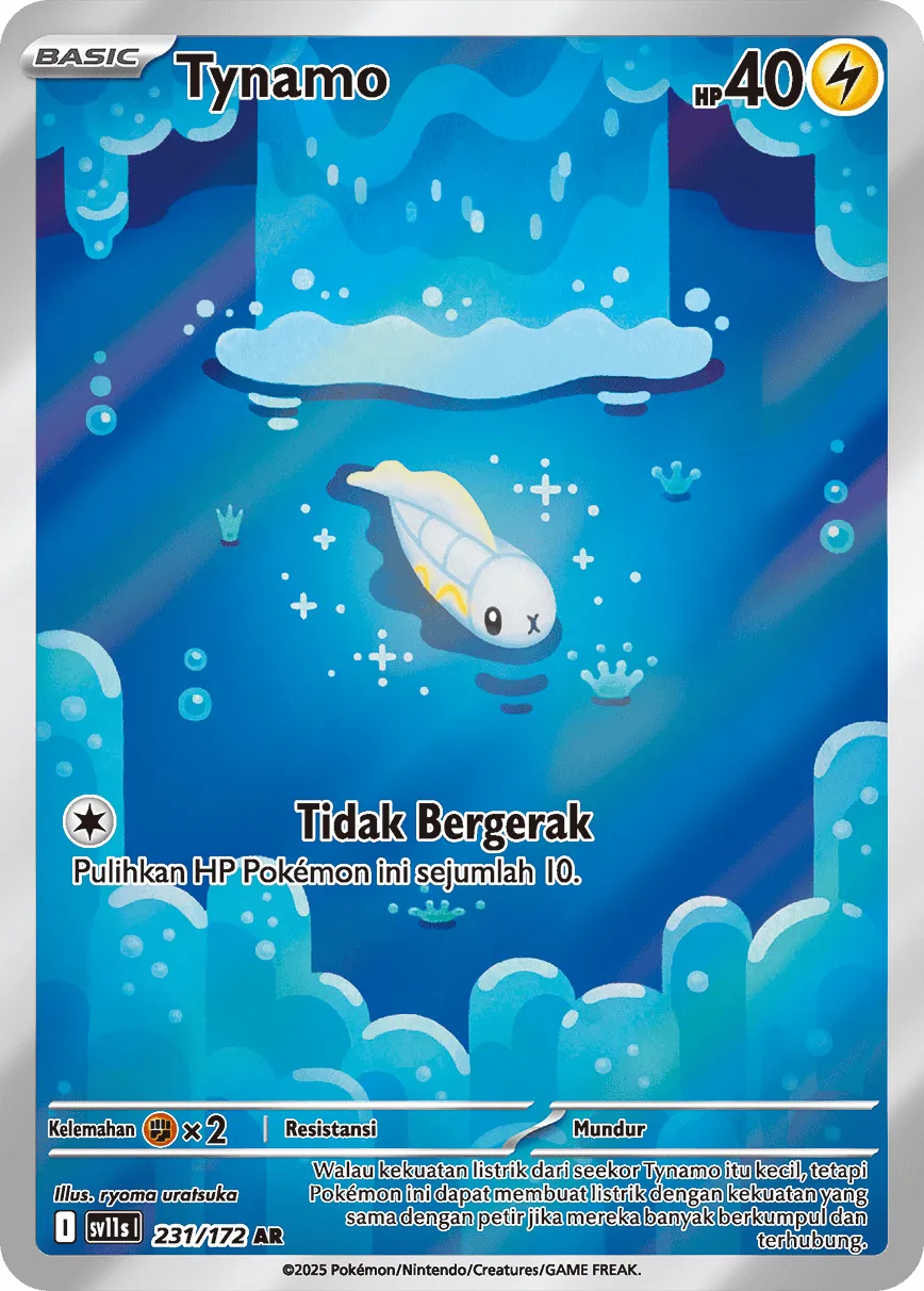Tynamo 231 — Black And White (Indonesian Pokémon TCG card)