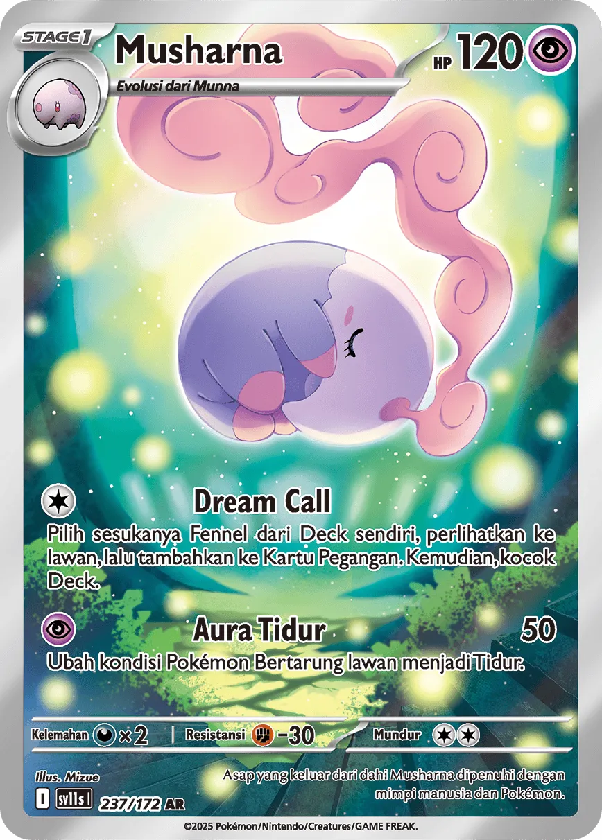 Musharna 237 — Black And White (Indonesian Pokémon TCG card)