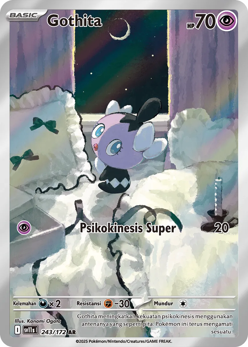 Gothita 243 — Black And White (Indonesian Pokémon TCG card)
