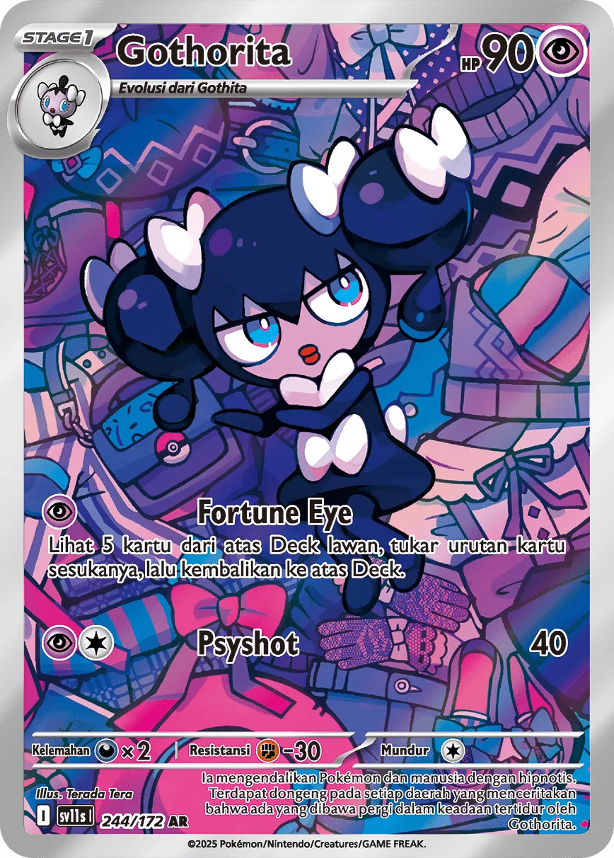 Gothorita 244 — Black And White (Indonesian Pokémon TCG card)