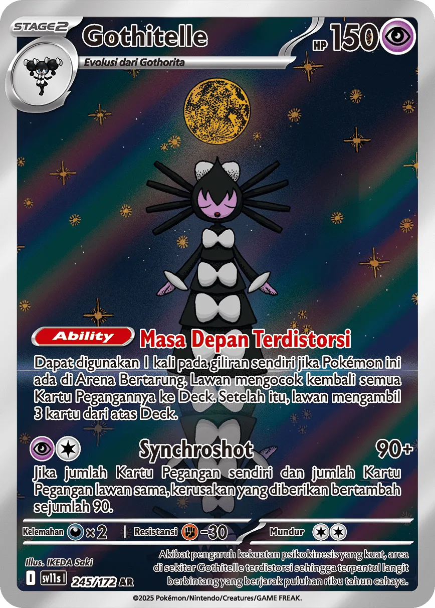Gothitelle 245 — Black And White (Indonesian Pokémon TCG card)