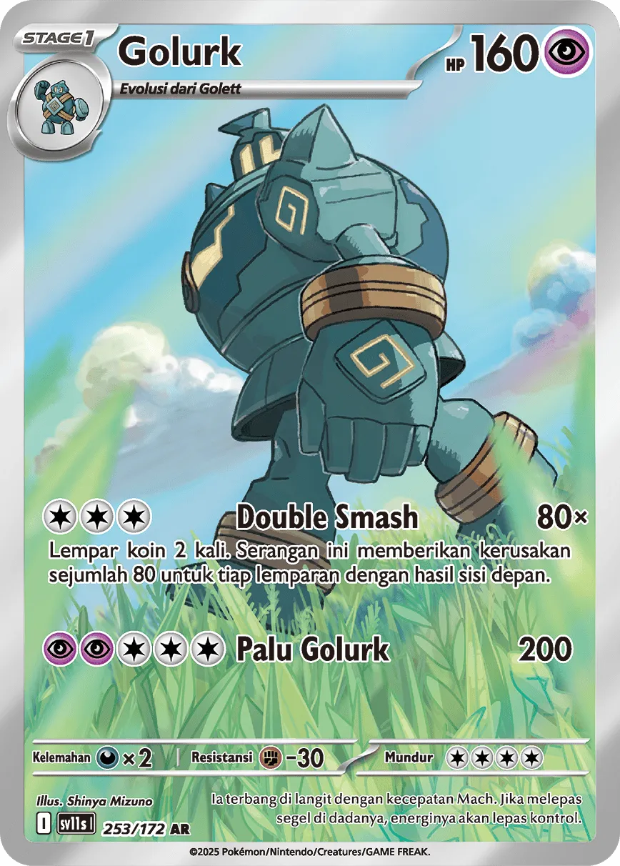 Golurk 253 — Black And White (Indonesian Pokémon TCG card)