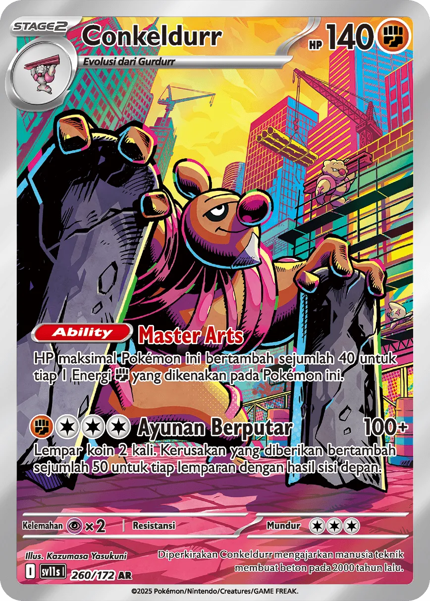 Conkeldurr 260 — Black And White (Indonesian Pokémon TCG card)