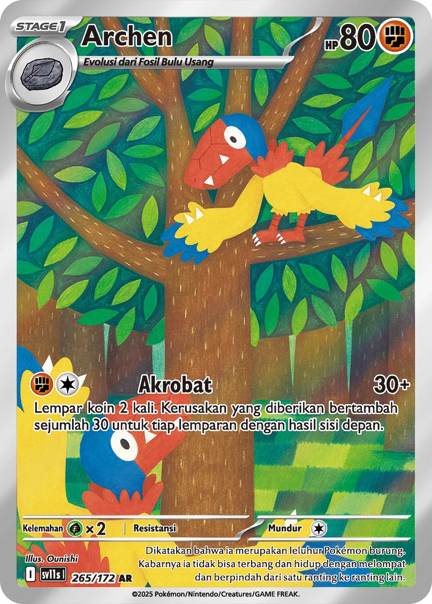 Archen 265 — Black And White (Indonesian Pokémon TCG card)
