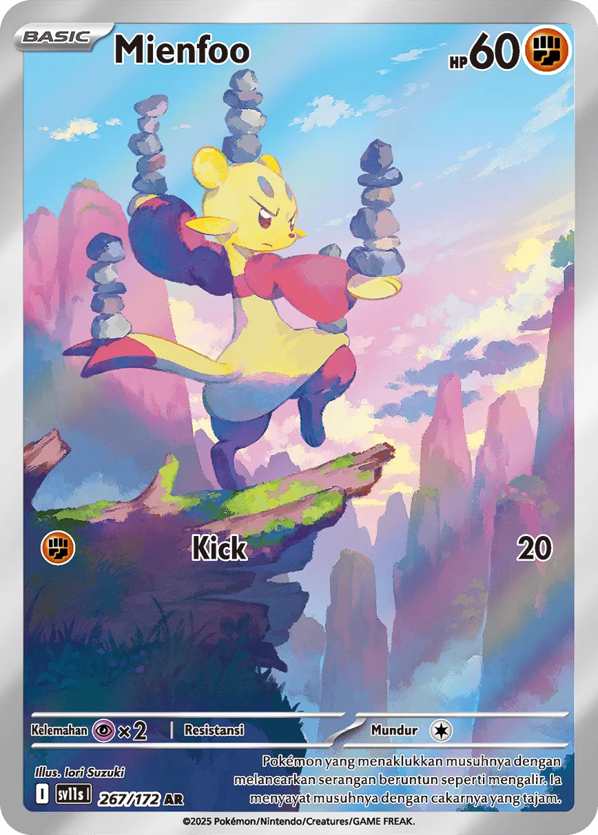 Mienfoo 267 — Black And White (Indonesian Pokémon TCG card)