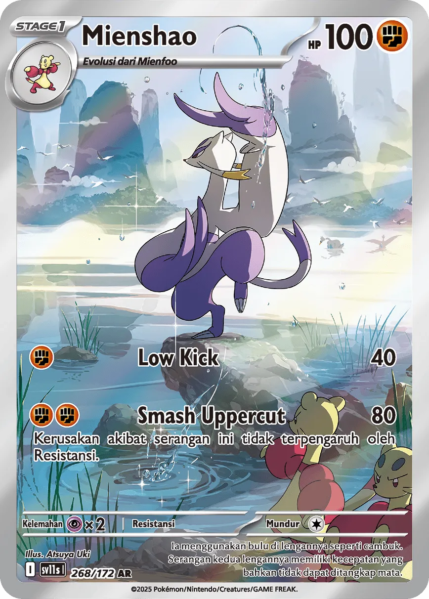 Mienshao 268 — Black And White (Indonesian Pokémon TCG card)