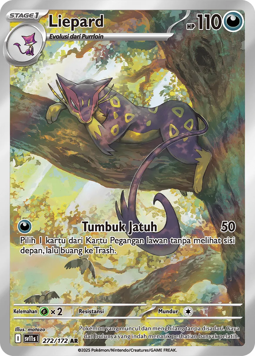 Liepard 272 — Black And White (Indonesian Pokémon TCG card)