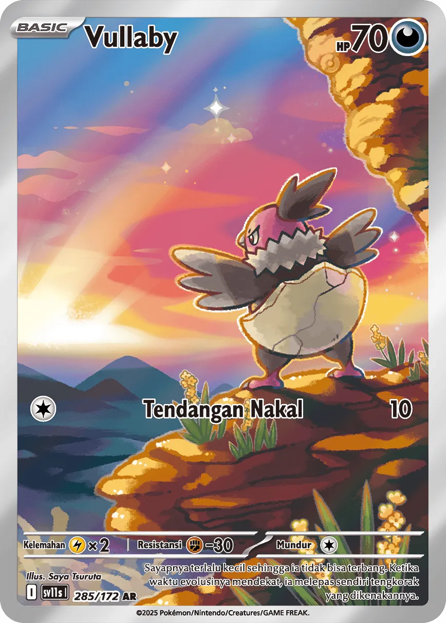 Vullaby 285 — Black And White (Indonesian Pokémon TCG card)