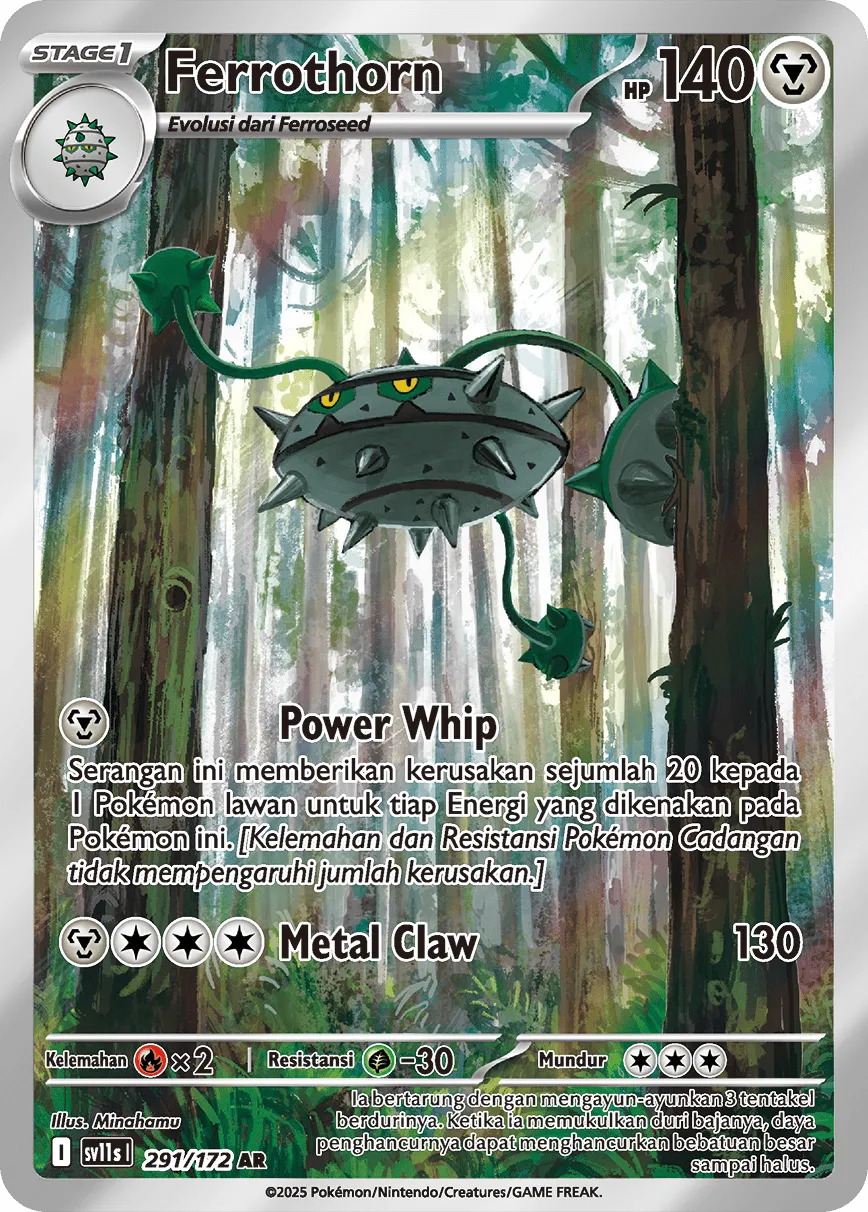 Ferrothorn 291 — Black And White (Indonesian Pokémon TCG card)
