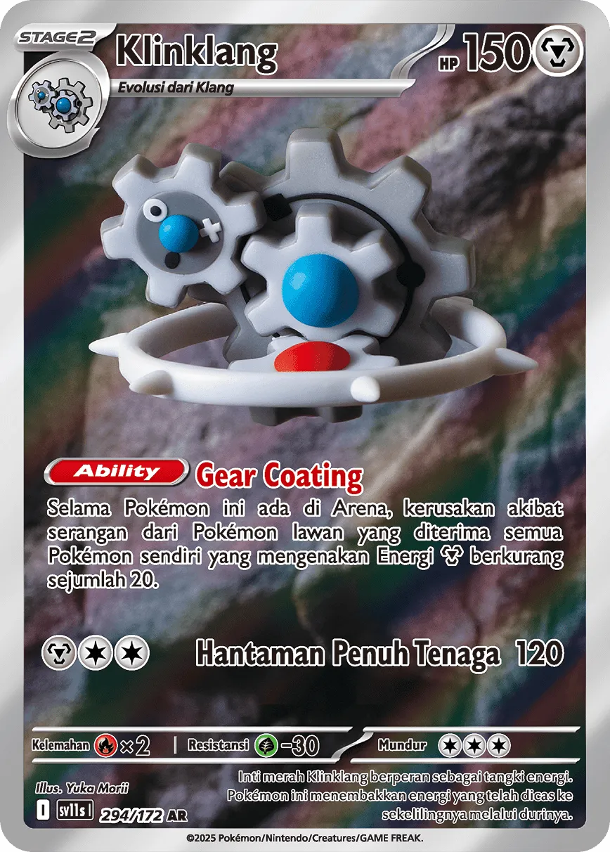 Klinklang 294 — Black And White (Indonesian Pokémon TCG card)