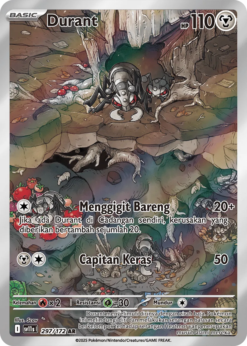 Durant 297 — Black And White (Indonesian Pokémon TCG card)