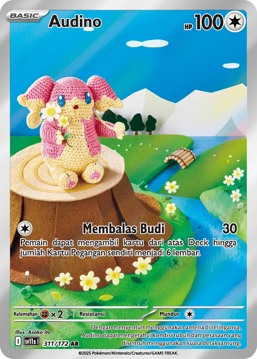 Audino 311 — Black And White (Indonesian Pokémon TCG card)