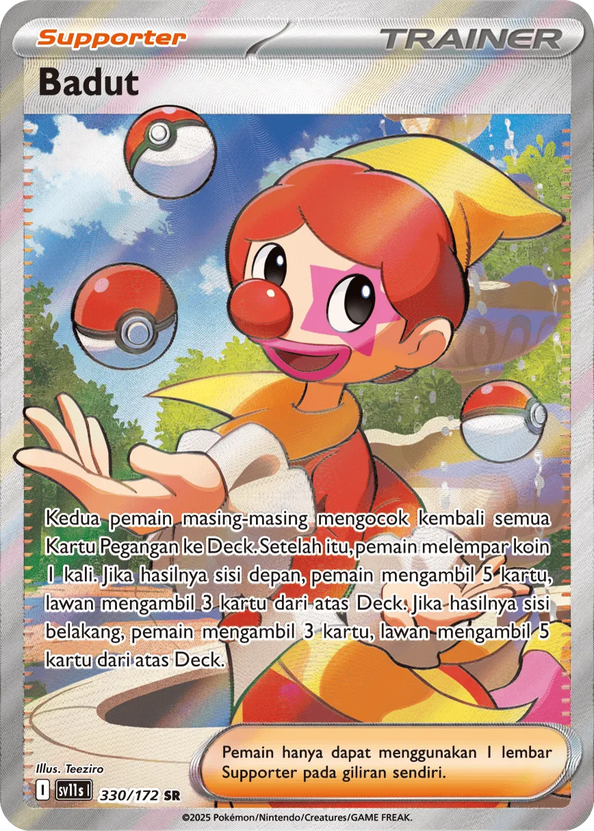 Harlequin 330 — Black And White (Indonesian Pokémon TCG card)