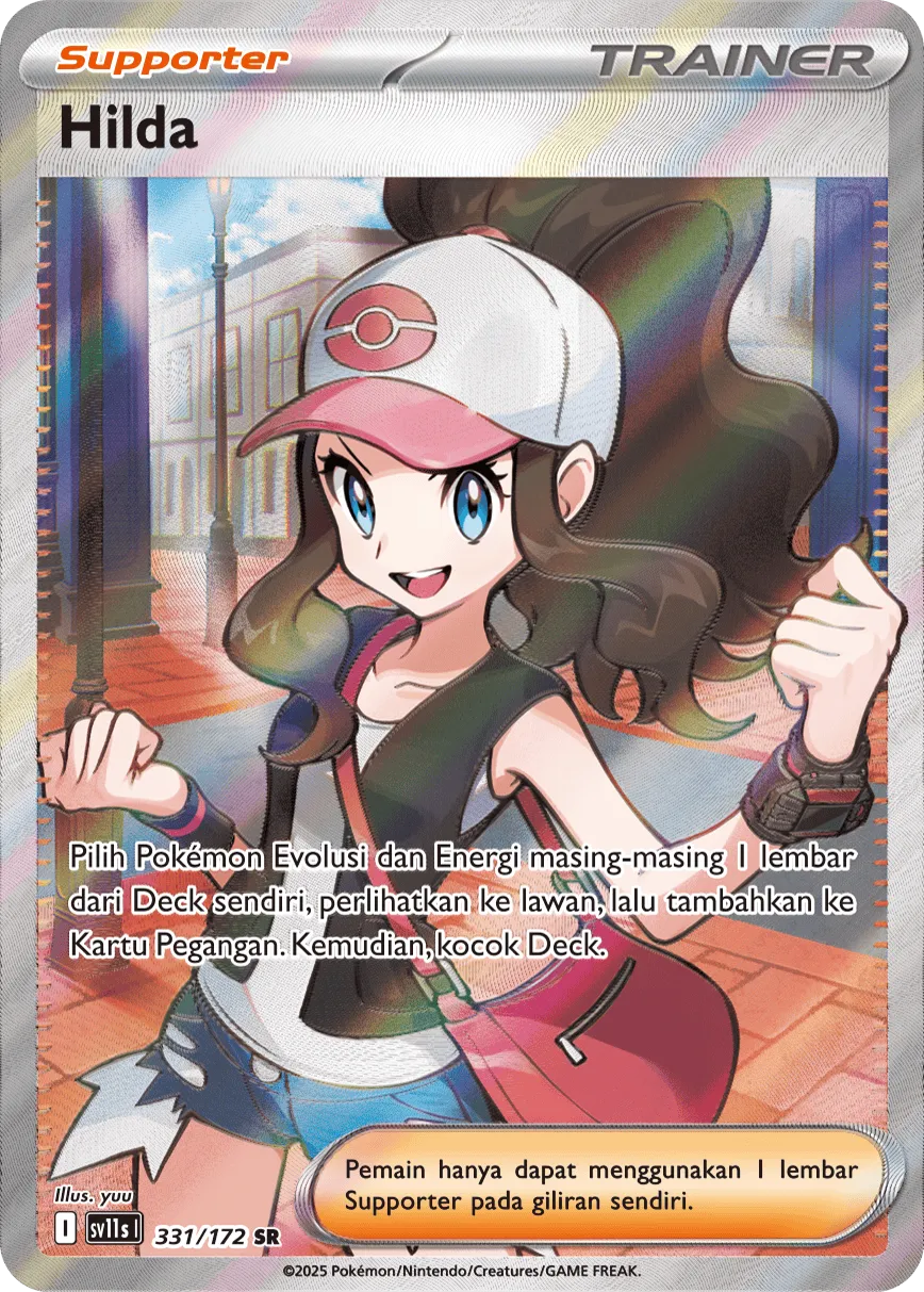 Hilda 331 — Black And White (Indonesian Pokémon TCG card)