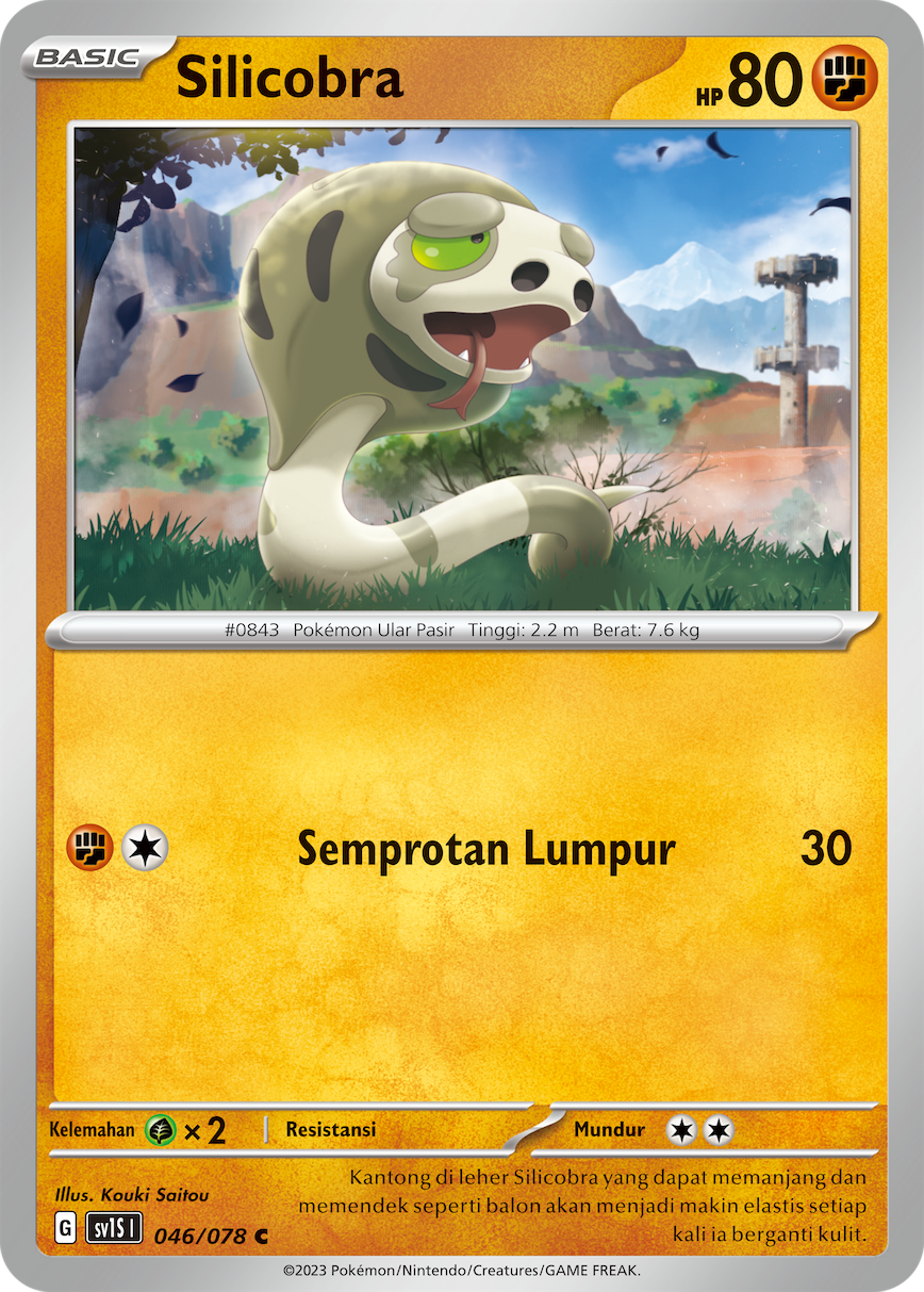 Silicobra 046 — Scarlet ex (Indonesian Pokémon TCG card)
