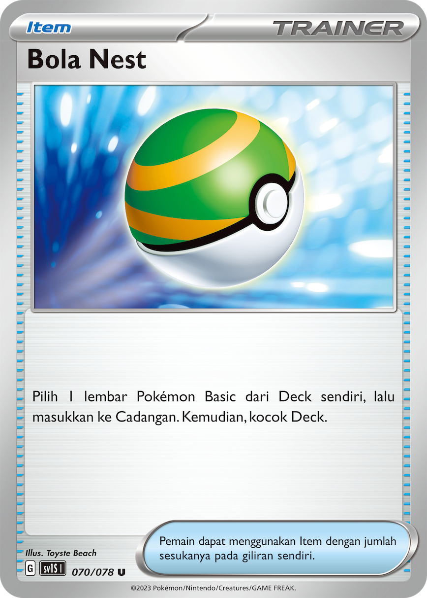 Bola Nest 070 — Scarlet ex (Indonesian Pokémon TCG card)