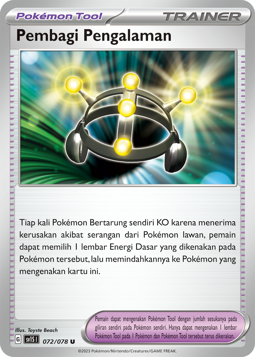 Pembagi Pengalaman 072 — Scarlet ex (Indonesian Pokémon TCG card)
